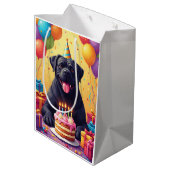 Cane Corso Verjaardagsfeest Medium Cadeauzakje (Achterkant Gekanteld)