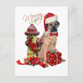 Cane Corso Vrolijk Kerstfeest Feestdagenkaart (Voorkant)