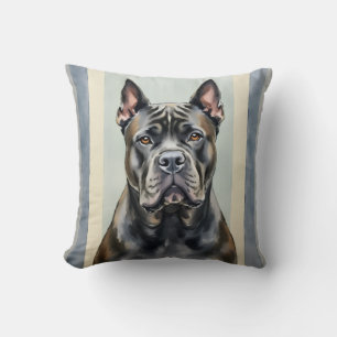 Cane Corso-waterverfgradiëntbalkkunst Kussen