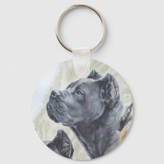 Cane Corso wGhost Sleutelhanger (Voorkant)