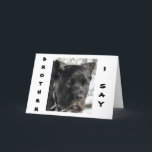 CANE CORSO WIL BROERS VERJAARDAG VIEREN KAART<br><div class="desc">LATEN WE UW VERJAARDAG VIEREN,  BROER-ZEGT DEZE COOLE RIET CORSO (ITALIAANSE MASTIFF)</div>