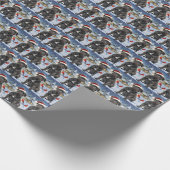 Cane Corso Winter Wonderland Kerstvreugde Cadeaupapier (Hoek)