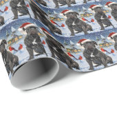 Cane Corso Winter Wonderland Kerstvreugde Cadeaupapier (Rol Hoek)