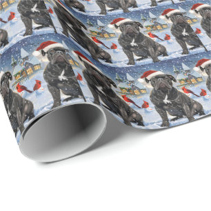 Cane Corso Winter Wonderland Kerstvreugde Cadeaupapier
