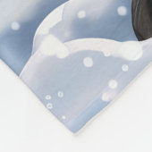 Cane Corso Winter Wonderland Kerstvreugde  Fleece Deken (Hoek)