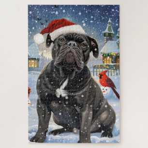 Cane Corso Winter Wonderland Kerstvreugde Legpuzzel