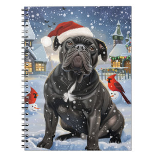Cane Corso Winter Wonderland Kerstvreugde Notitieboek