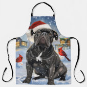 Cane Corso Winter Wonderland Kerstvreugde Schort (Voorkant)