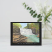 Cane Creek Cascades - Appalachian Art Card Briefkaart (Staand voorkant)