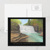 Cane Creek Cascades - Appalachian Art Card Briefkaart (Voorkant / Achterkant)