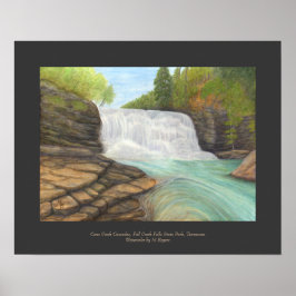 Cane Creek Cascades - Waterfall Art Print