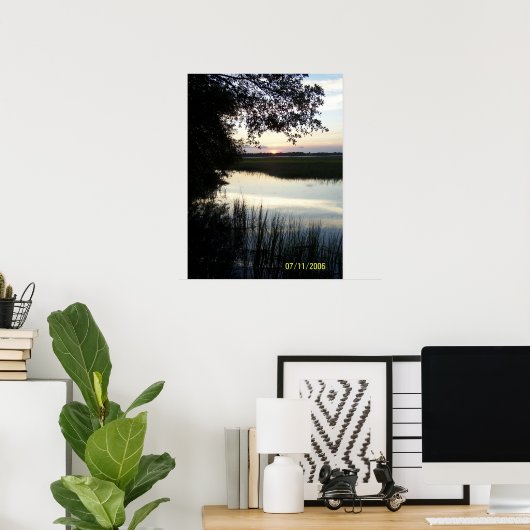 Cane Island Sunset Poster (Thuiskantoor)