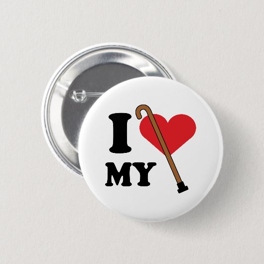 Cane Love Button (Voorkant /achterkant)