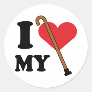 Cane Love Sticker
