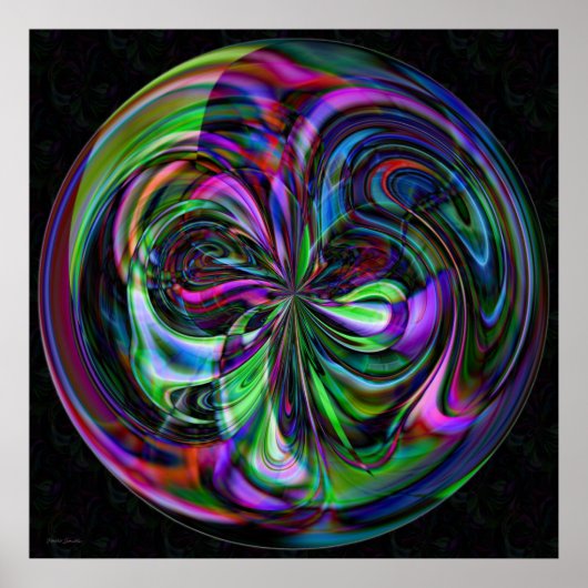 Cane Magic Mandala - Fractal Print (Voorkant)