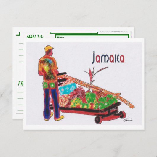 Cane Man Jamaica Briefkaart (Voorkant / Achterkant)