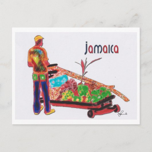 Cane Man Jamaica Briefkaart (Voorkant)