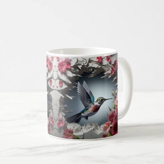 Caneca 3D Beija-Flor Koffiemok (Voorkant rechts)