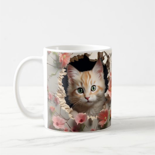 Caneca 3D Gato Koffiemok (Links)