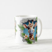 Caneca 3D Girafa Koffiemok (Voorkant rechts)