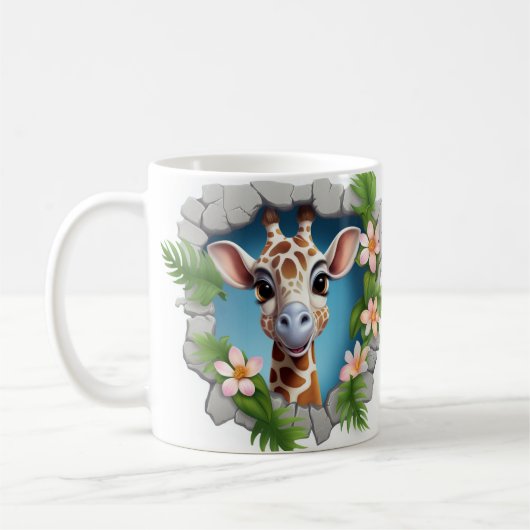 Caneca 3D Girafa Koffiemok (Links)