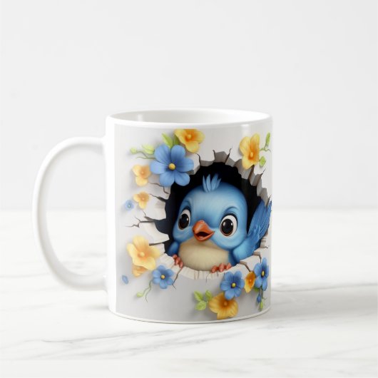 Caneca 3D Pássaro  Koffiemok (Links)