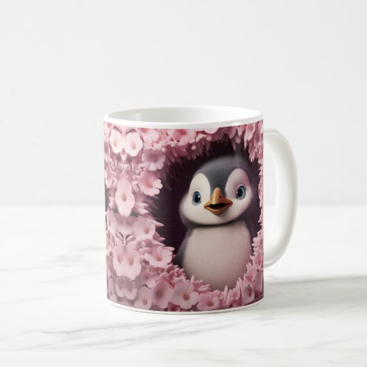 Caneca 3D Pinguim Koffiemok (Voorkant rechts)