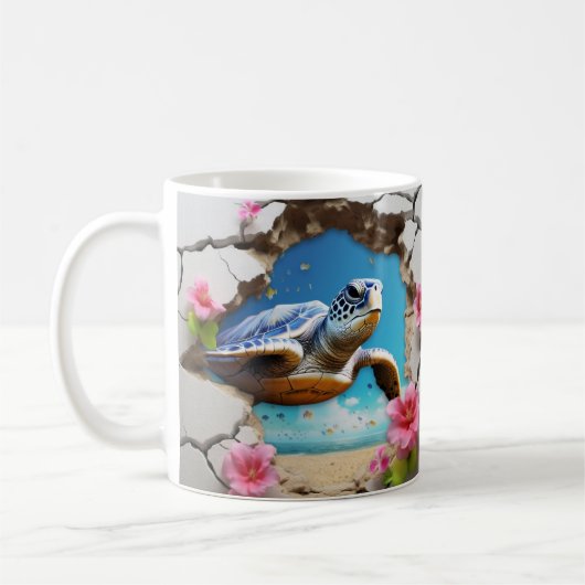 Caneca 3D Tartaruga Koffiemok (Links)