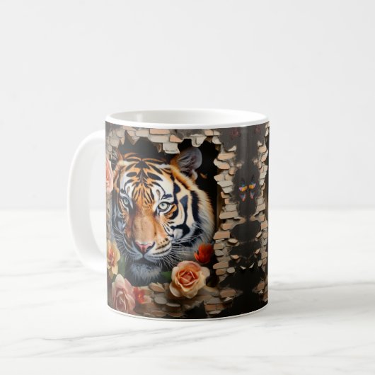 Caneca 3D Tigre Koffiemok (Voorkant links)