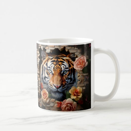 Caneca 3D Tigre Koffiemok (Rechts)