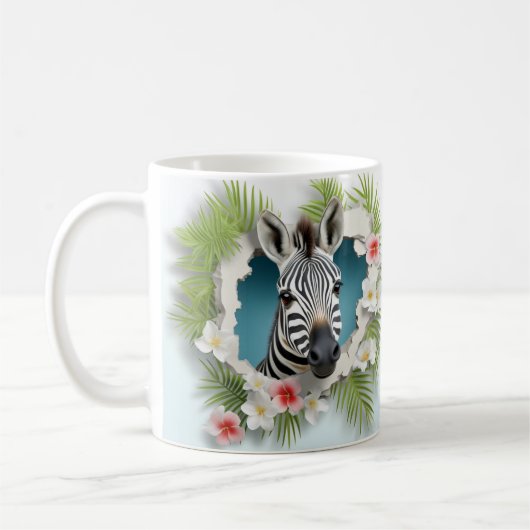 Caneca 3D Zebra Koffiemok (Links)
