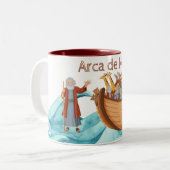Caneca a Arca de Noé Tweekleurige Koffiemok (Voorkant links)