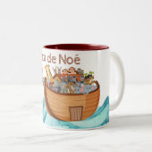 Caneca a Arca de Noé Tweekleurige Koffiemok (Voorkant rechts)