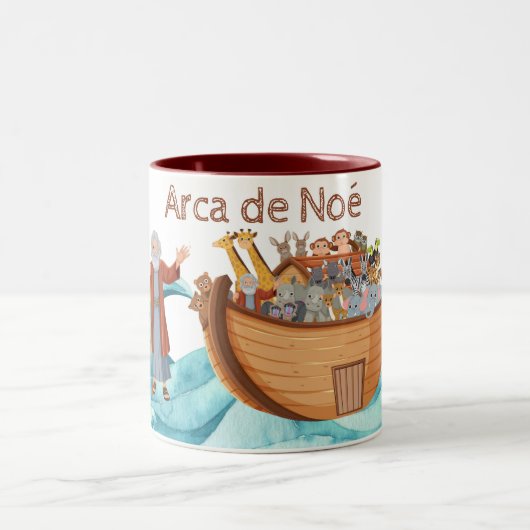 Caneca a Arca de Noé Tweekleurige Koffiemok (Center)