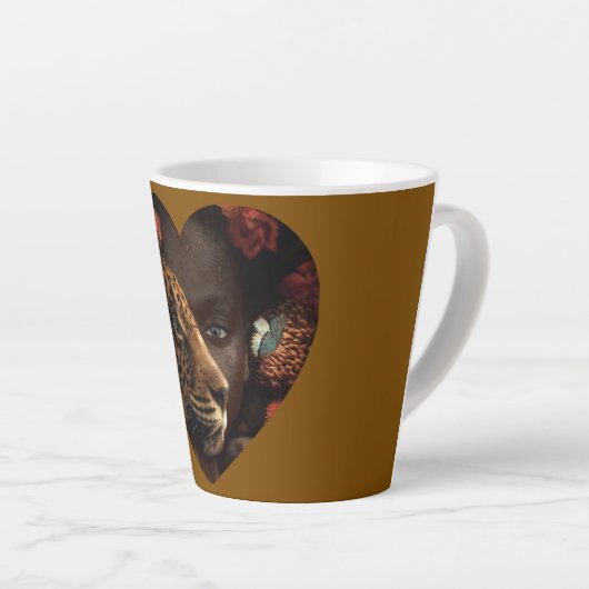 Caneca Afro Lion Latte Mok (Rechterhoek)