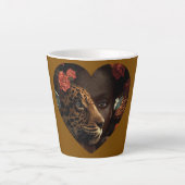 Caneca Afro Lion Latte Mok (Voorkant)