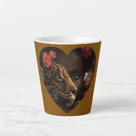 Caneca Afro Lion Latte Mok