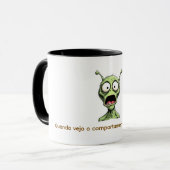 Caneca Alien abismado. Mok (Voorkant links)