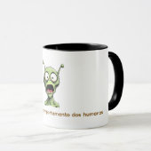 Caneca Alien abismado. Mok (Voorkant rechts)