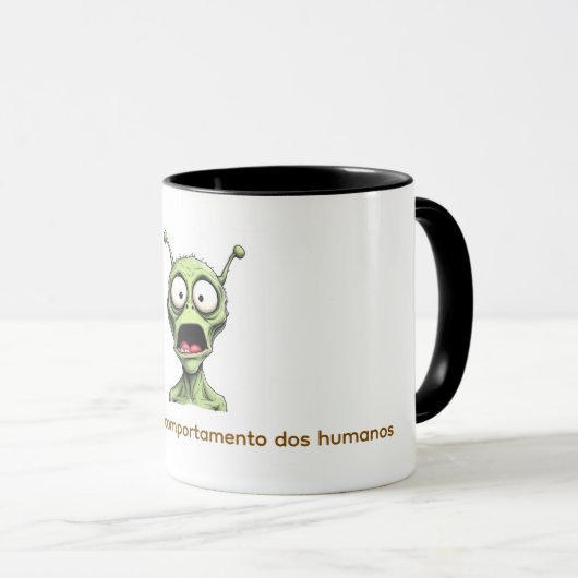 Caneca Alien abismado. Mok (Voorkant rechts)