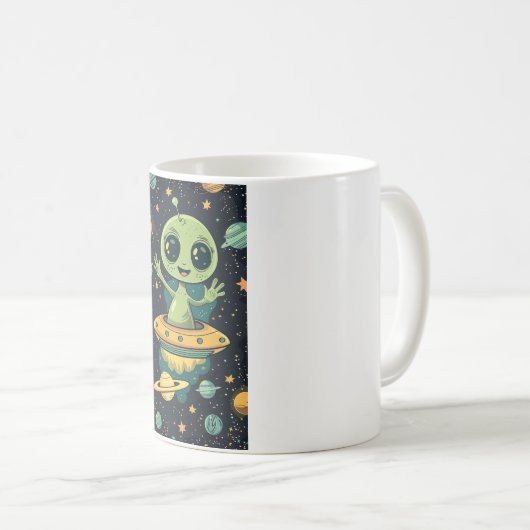 caneca alien green koffiemok (Voorkant rechts)