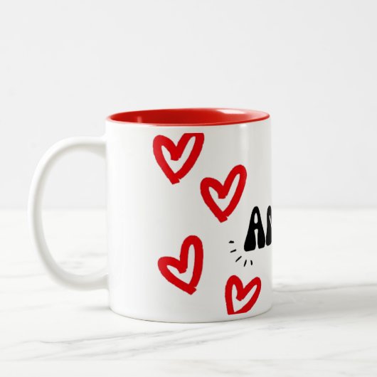 Caneca Amor Tweekleurige Koffiemok (Links)