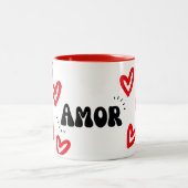 Caneca Amor Tweekleurige Koffiemok (Center)
