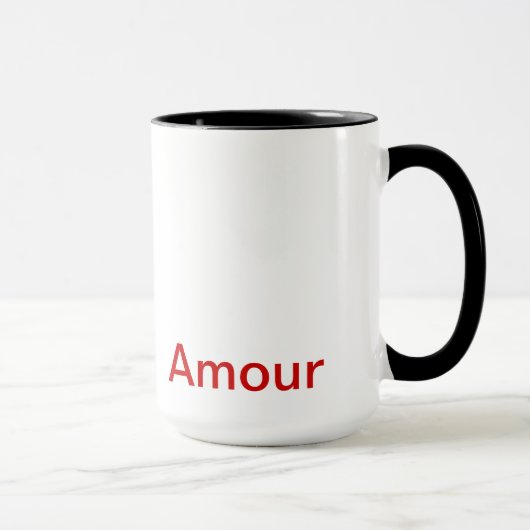 caneca, "Amour", Art Mok (Rechts)