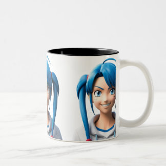 Caneca Anime Tweekleurige Koffiemok