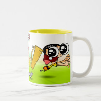 Caneca Avaiana de Pau Tweekleurige Koffiemok