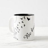 caneca ¨Be Brave¨ Tweekleurige Koffiemok (Voorkant links)
