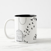 caneca ¨Be Brave¨ Tweekleurige Koffiemok (Links)