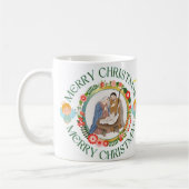 Caneca branca brilhante-Natal Koffiemok (Links)
