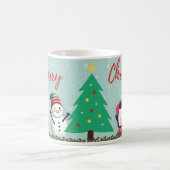 Caneca branca brilhante-Natal Koffiemok (Center)